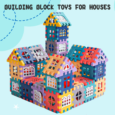 Large scale house building block simulation window design, kindergarten construction, creation of boys and girls large house bui - Smarsty