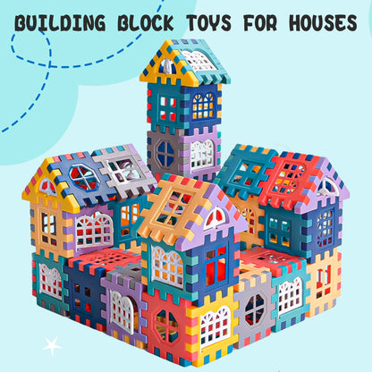 Large scale house building block simulation window design, kindergarten construction, creation of boys and girls large house bui - Smarsty