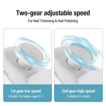 Multifunctional Electric Nail Clipper With Polishing Light - Smarsty