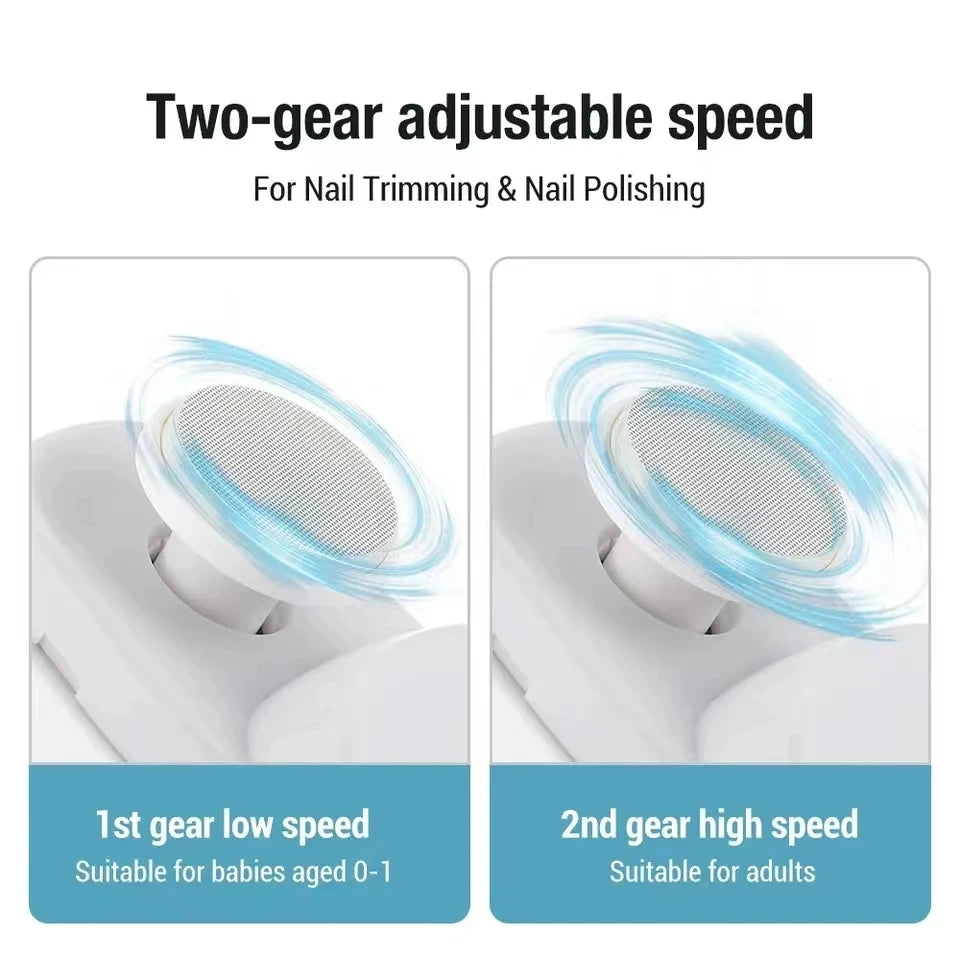 Multifunctional Electric Nail Clipper With Polishing Light - Smarsty