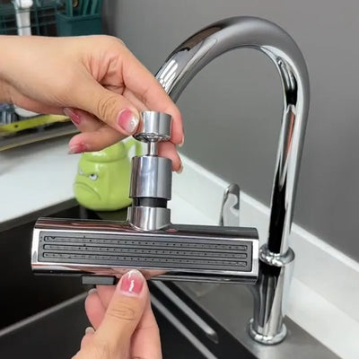Universal Swivel Faucet with Three-Mode Splash Proof Nozzle - Smarsty