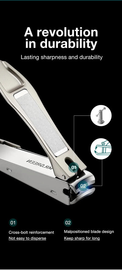 MR GREEN Anti Splash Stainless Steel Nail Clippers - Smarsty