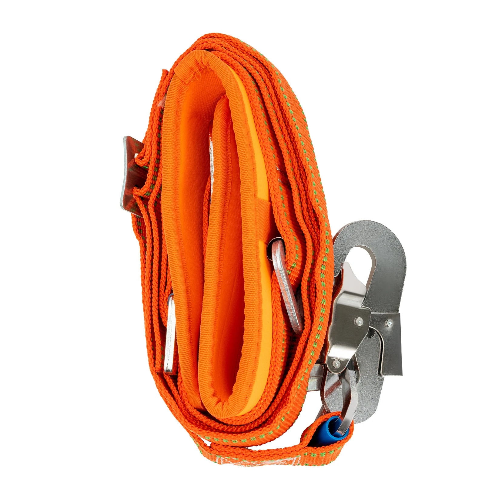 Tree Climbing Tools with Safety Belt 2M Rope 45# Steel Wide Foot Pedal Comfortable Kit for Fruit Picking, Jungle Survival, Black