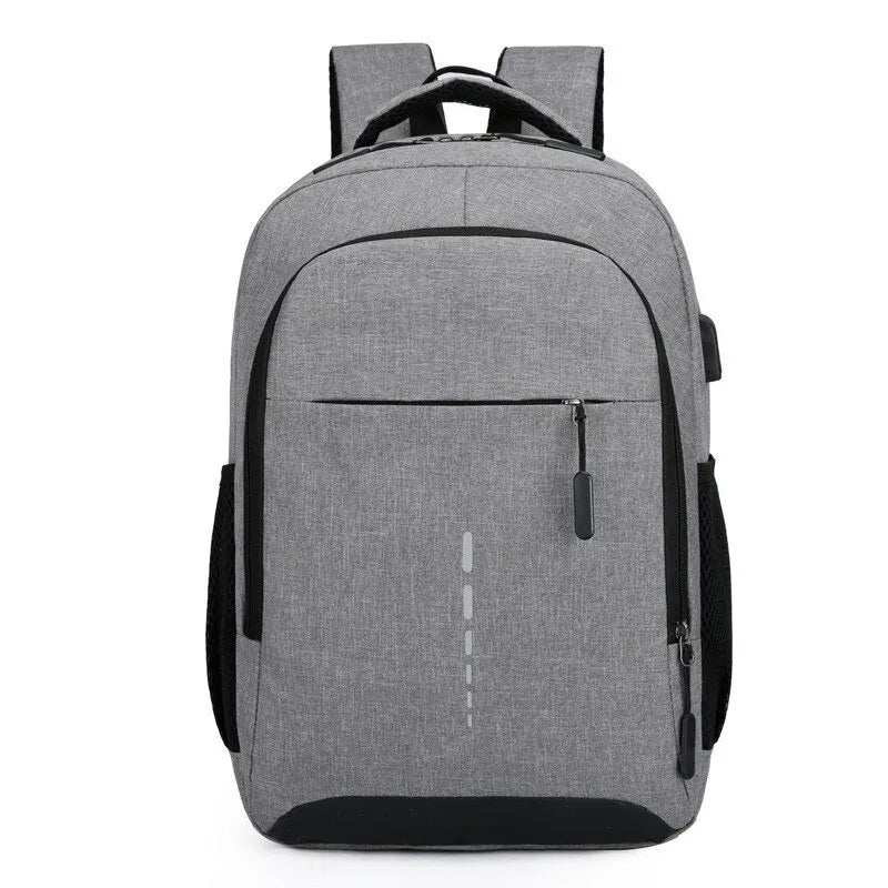 Mens BackPack LargeCapacity Simple Fashion Travel Female Student ComputerBag - Smarsty