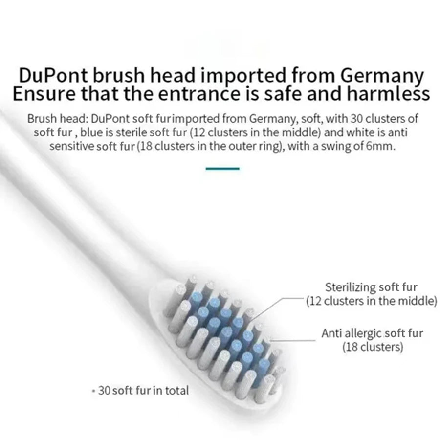 Electric Ultrasonic Toothbrush with Six Speed Modes - Smarsty