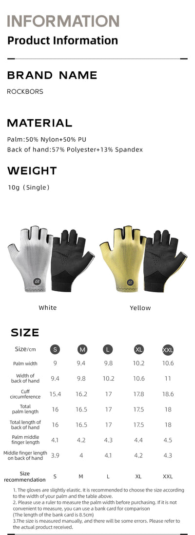 RockBros Breathable Cycling Gloves Half Finger Anti Slip - Smarsty