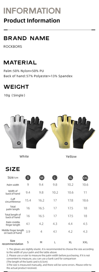 RockBros Breathable Cycling Gloves Half Finger Anti Slip - Smarsty