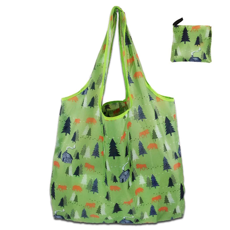 Foldable Shopping Bags Large Capacity Travel Essential - Smarsty