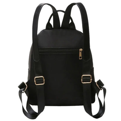 Women's Multi-Function Fashion Girl Oxford Daypack Travel Cute Mini Backpack Men Shoulder Bag Black Purse Hot - Smarsty