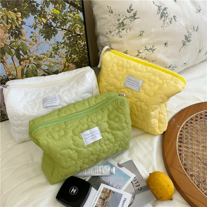 Flower Pattern Makeup Bag Cosmetic Organizer Travel Pouch - Smarsty
