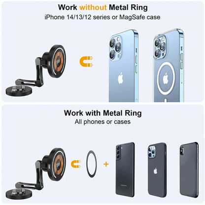 Magnetic Car Wireless Charger Mount With Fast 15W Charging - Smarsty