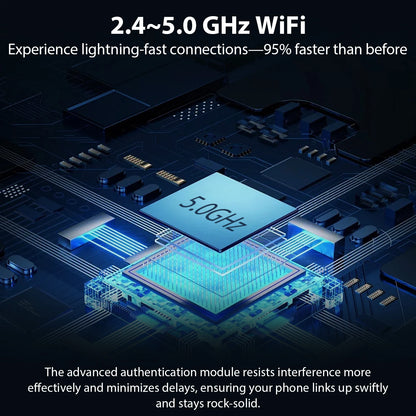 New Pionray 2 in 1 Wireless CarPlay Adapter&Android Auto Wireless Adapter, 5Ghz WiFi Type-C/USB Plug Play CarPlay Wireless