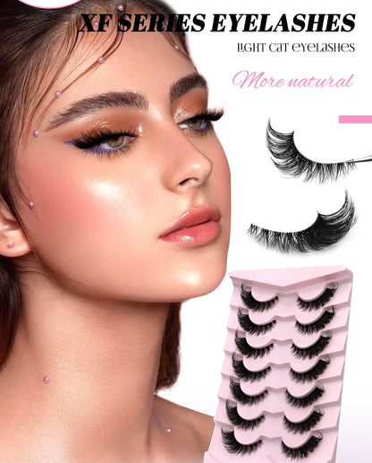 GROINNEYA Winged Cat Eye Faux Mink Lashes - Smarsty