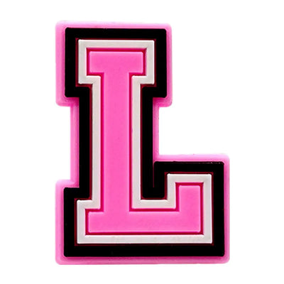 Pink Letter Shoe Charms for Crocs Accessories Women Clogs Pins Men Badge Kids Jeans Girls Decorations Buckle Shoes Accessories - Smarsty