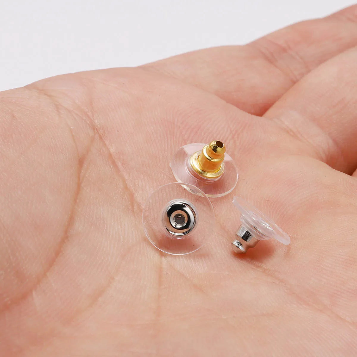 100Pcs Rubber Earring Backs Secure Silicone Stud Nuts - Smarsty