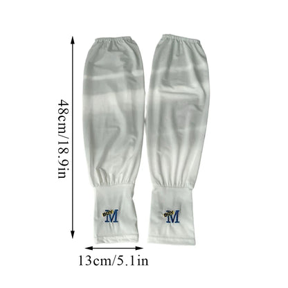 Mens UV Protection Ice Arm Sleeves Lightweight Cooling Gloves - Smarsty