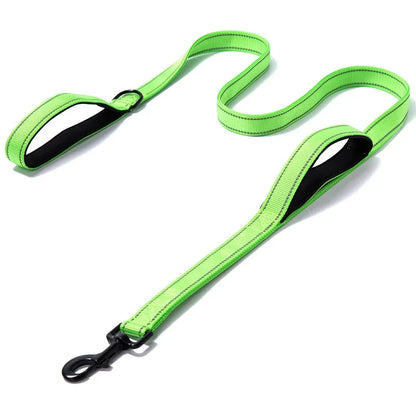 Heavy Duty Dog Leash with Dual Handles for Control - Smarsty