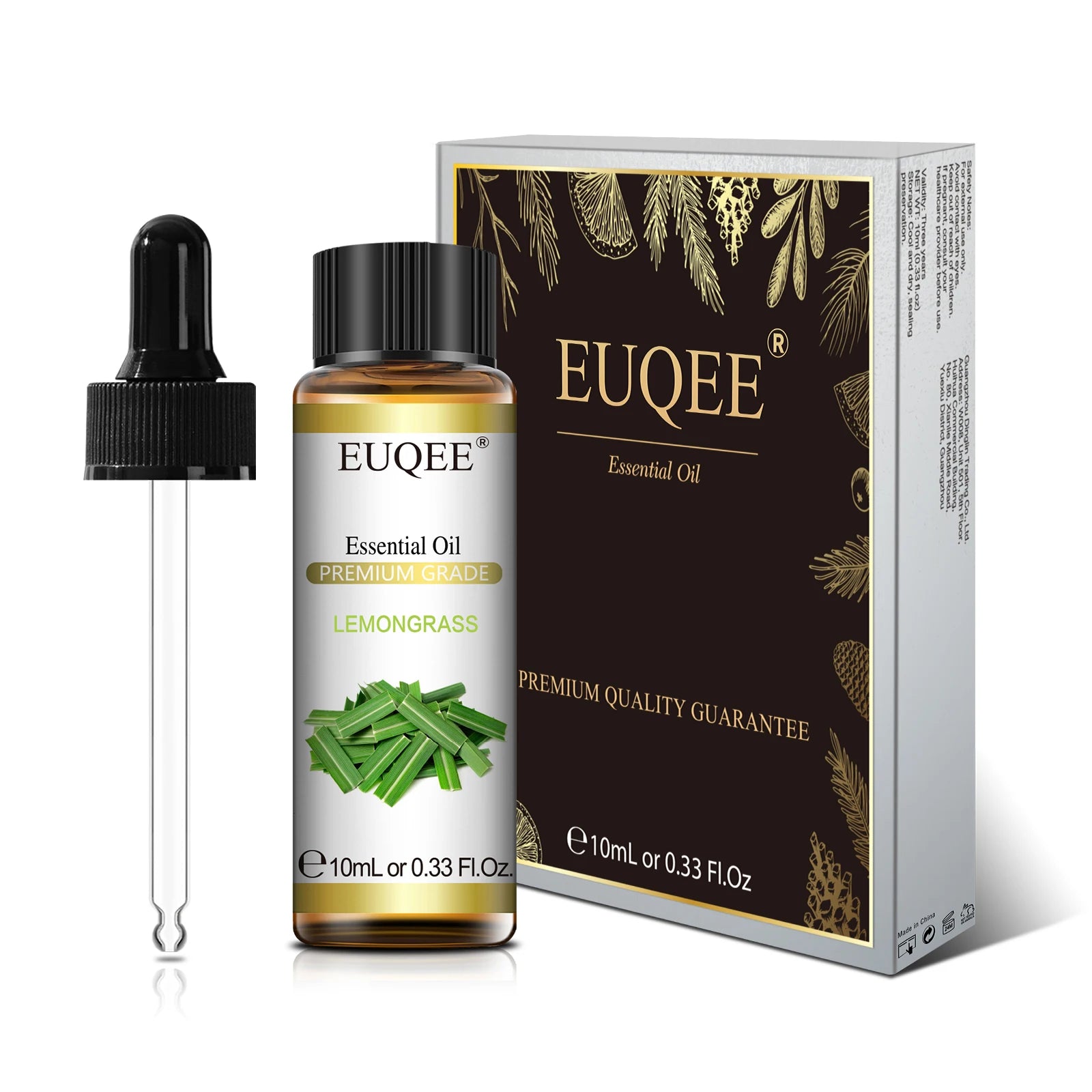 EUQEE 10ml Pure Natural Essential Oil Lavender Jasmine Eucalyptus Vanilla Sandalwood Sweet Orange Lemon Oregano Neroli Fragrance - Smarsty