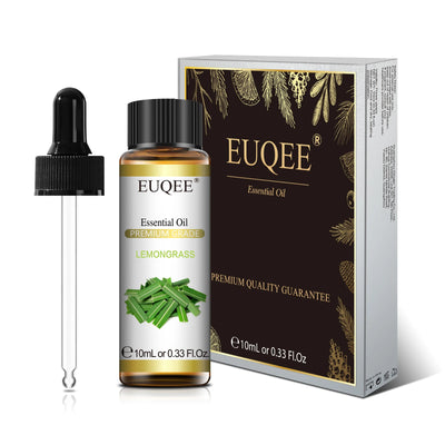 EUQEE 10ml Pure Natural Essential Oil Lavender Jasmine Eucalyptus Vanilla Sandalwood Sweet Orange Lemon Oregano Neroli Fragrance - Smarsty