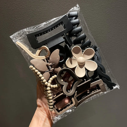 High-End Women's Frosted Hair Clip Set 11pcs - Smarsty