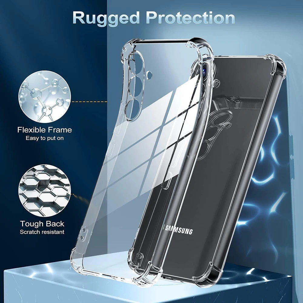 Transparent Silicone Shockproof Case For Galaxy S Series - Smarsty