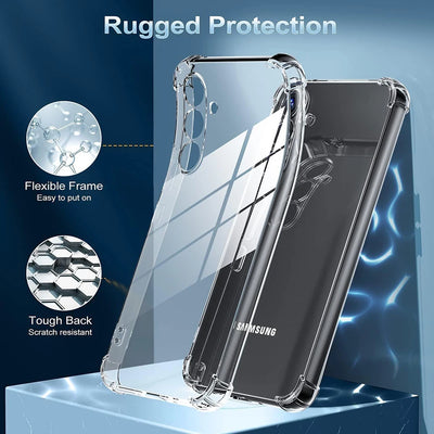 Transparent Silicone Shockproof Case For Galaxy S Series - Smarsty