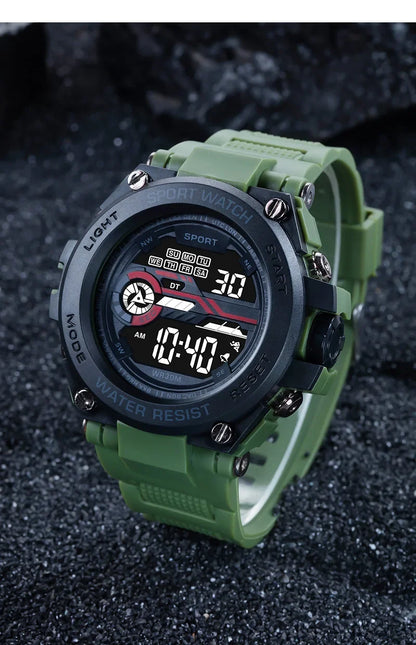 YIKAZE Men's Waterproof Sports Watch with LED Display - Smarsty
