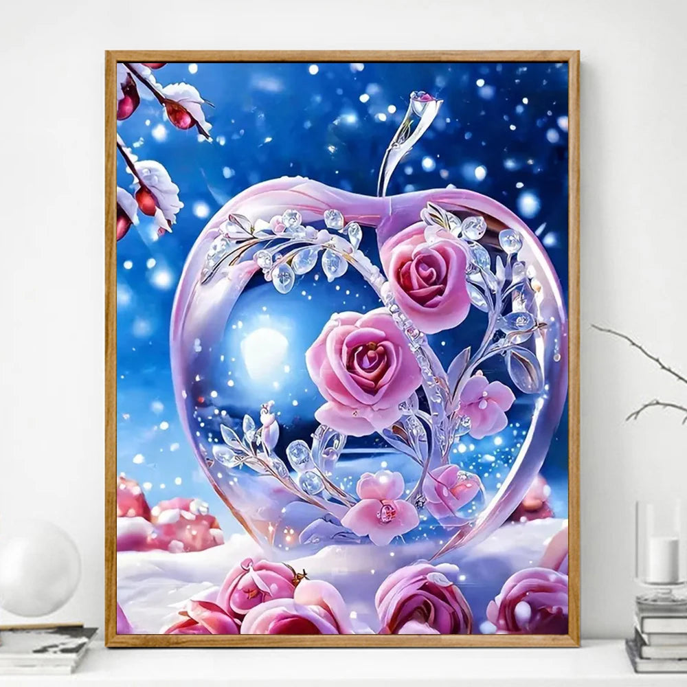 Momoart DIY Diamond Painting Rose Flower Wall Art - Smarsty