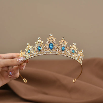 Girls Princess Crown Crystal Tiara for Dance Performance - Smarsty