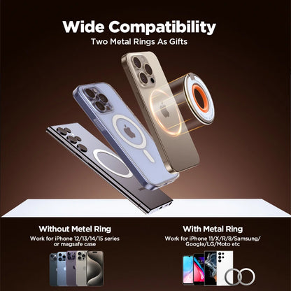 Magnetic Ring Phone Holder With Silicone Kickstand - Smarsty