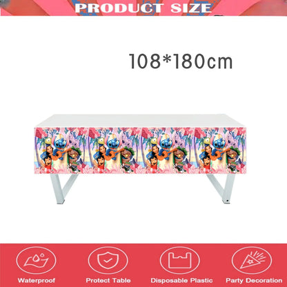 Disney Lilo and Stitch Tablecloth for Kids Parties - Smarsty