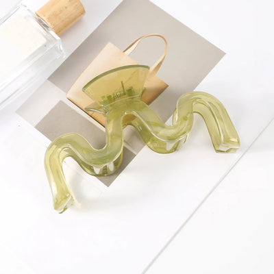 13cm Large Hair Clip For Thick Hair Strong Hold Transparent - Smarsty