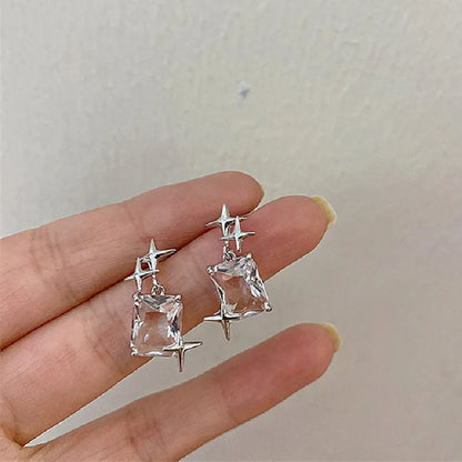 Irregular Liquid Metal Hollow Earrings Lightweight Punk - Smarsty