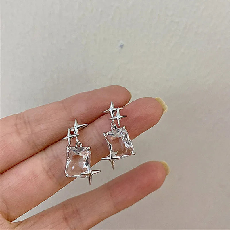 Irregular Liquid Metal Hollow Earrings Lightweight Punk - Smarsty