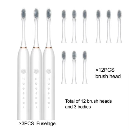 Electric Ultrasonic Toothbrush With Six Speed Modes - Smarsty