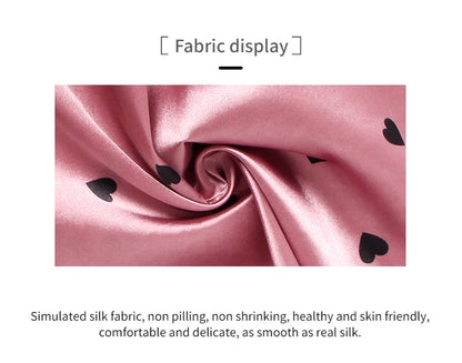 Women Satin Silk Pajamas Sets Letter Print Cami Vest Shirt With Trouser Sleepwear Ladie Sexy Pajama Lingerie Pyjamas Nightwear - Smarsty