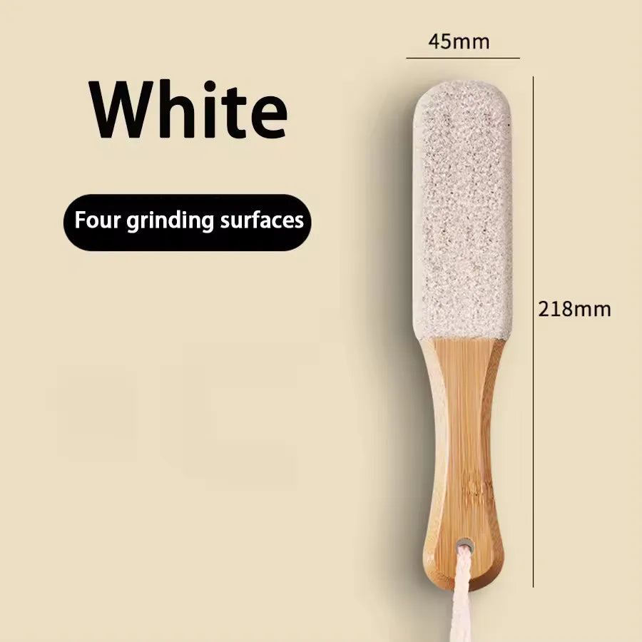 Natural Wooden Callus Remover Foot Scrubber for Smooth Feet - Smarsty