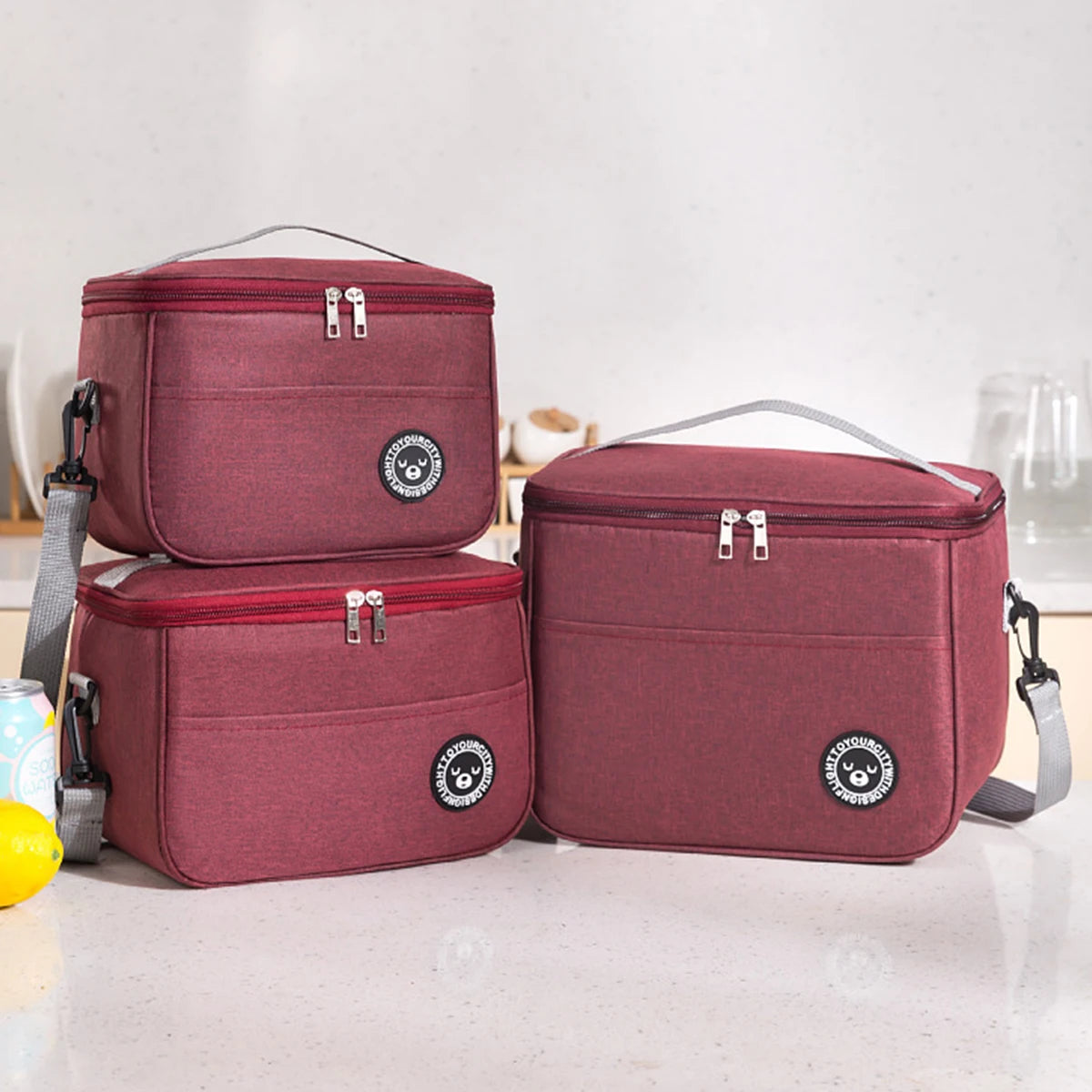 Waterproof Insulated Lunch Bag With Durable Shoulder Strap - Smarsty
