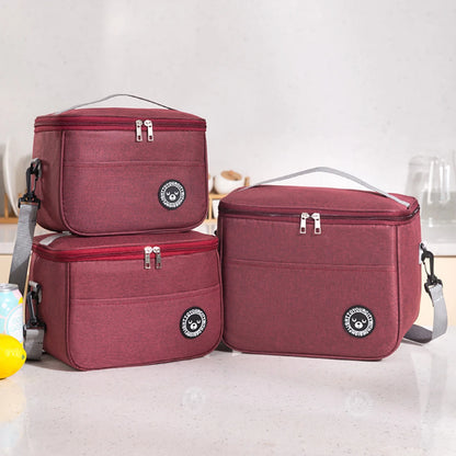 Waterproof Insulated Lunch Bag With Durable Shoulder Strap - Smarsty