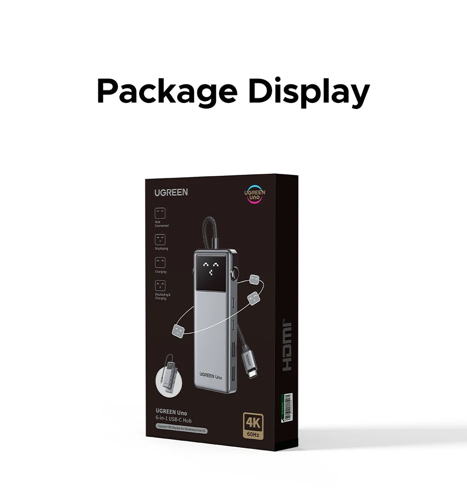USB C Hub 6 In 1 4K60Hz PD100W ProDockingStation Adapter