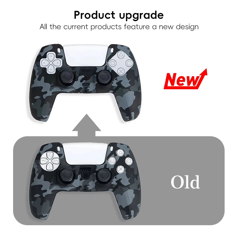 Camo Silicone Skin Cover for PS5 Controller Protection - Smarsty