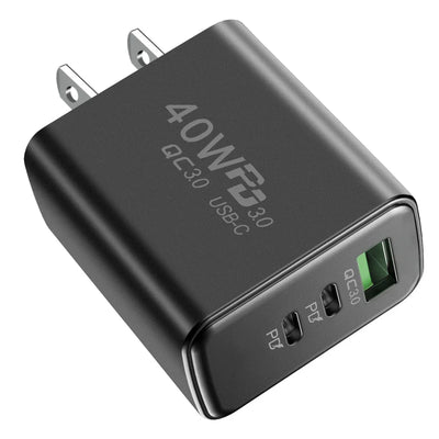 40W USB C PD Fast Charger Multi Port iPhone Xiaomi - Smarsty