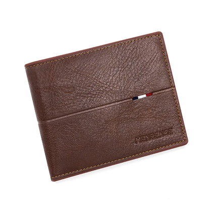 Slim Men Wallets New Short Zipper Card Holder Photo Holder Male Purse Simple Coin Pocket High Quality PU Leather Men's Wallet - Smarsty
