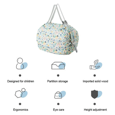Foldable Waterproof Shopping Bag Portable Travel Tote - Smarsty