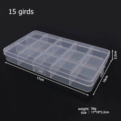 Plastic Storage Box Organizer with Dividers for Jewelry Crafts - Smarsty