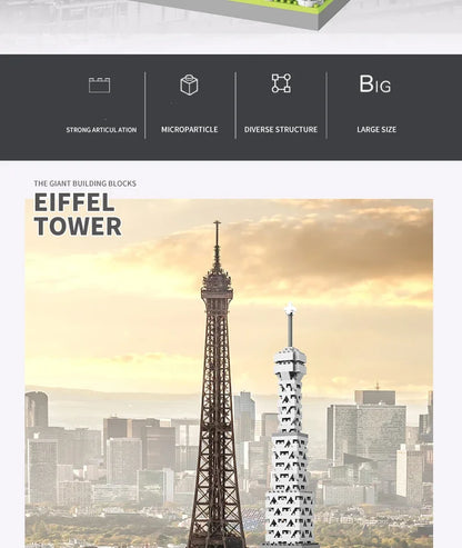 Eiffel Paris Tower Building Block Series Boys and Girls Children's Micro Particle Building Block Assembly Puzzle Toys by Smarsty