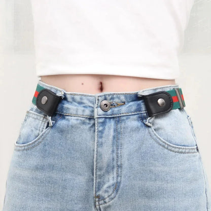 Adjustable Elastic Unisex Woven Jeans Belt Seamless - Smarsty