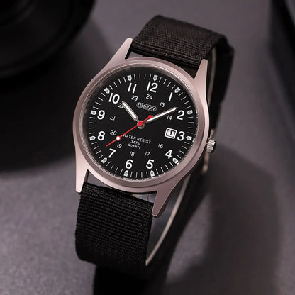 Luxury Mens Luminous Quartz Watch with Calendar - Smarsty
