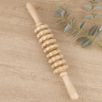Wooden Trigger Point Massager Roller for Muscle Relief - Smarsty