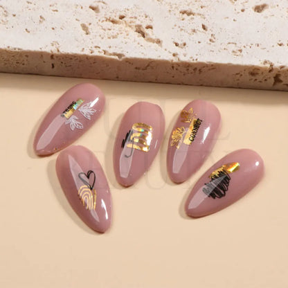 3D Holographic Geometry Nail Stickers for Stunning Decor - Smarsty